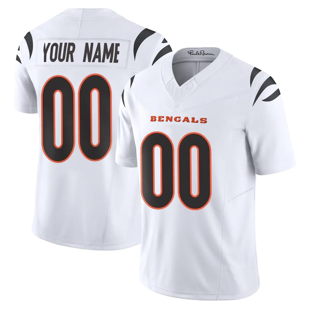 My Store Custom C.Bengals White Vapor F.U.S.E. Limited Home Game Any Name & Numbers Stitched Jerseys