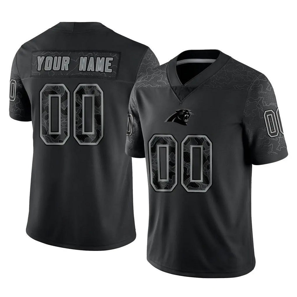 My Store Custom C.Panthers Black Limited Reflective Game Any Name & Numbers Stitched Jerseys