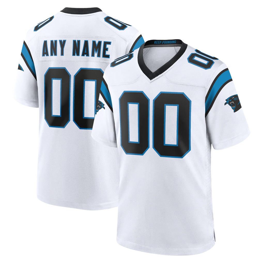 My Store Custom C.Panthers White Home Game Any Name & Numbers Stitched Jerseys