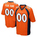 My Store Custom D.Broncos Orange Color Home Game Any Name & Numbers Stitched Jerseys