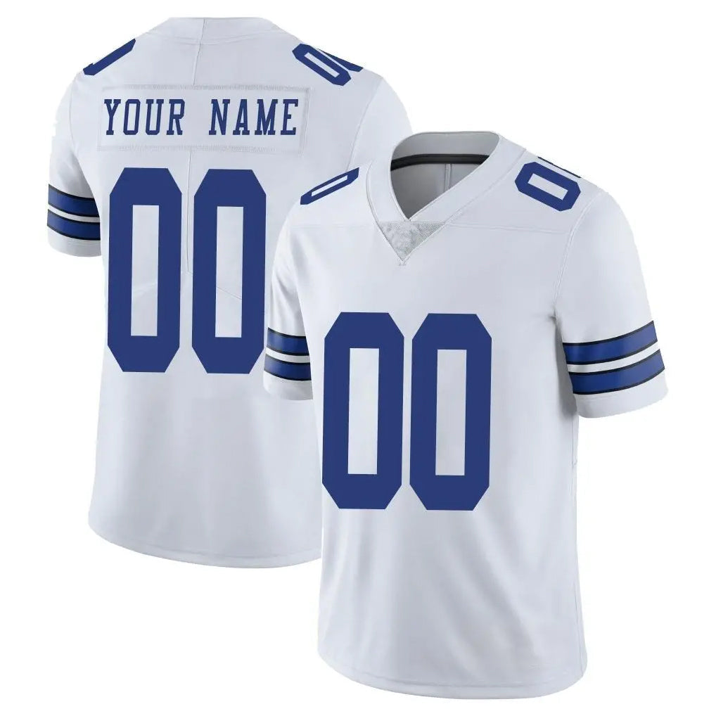 My Store Custom D.Cowboys White Vapor Untouchable Limited Home Game Any Name & Numbers Stitched Jerseys