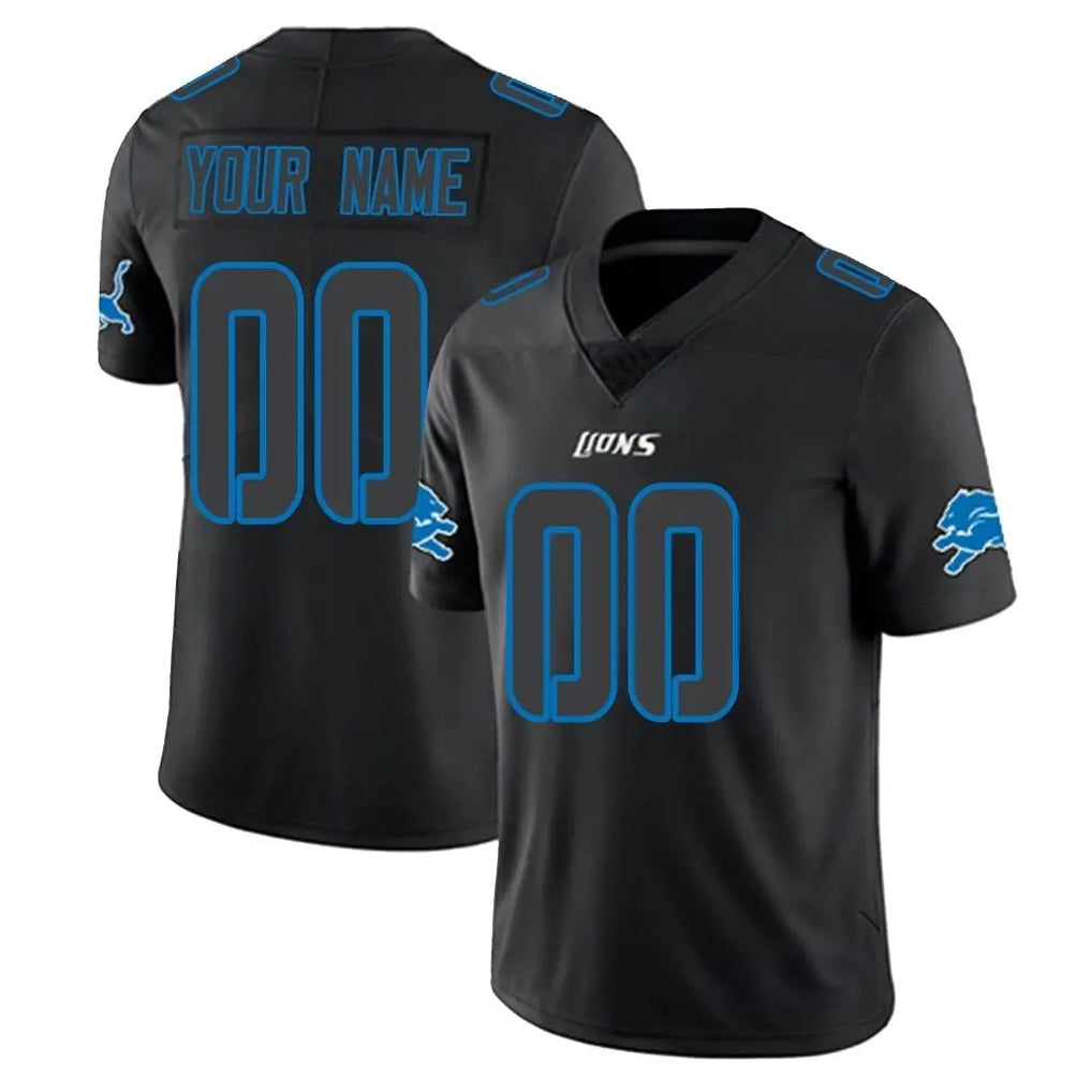 My Store Custom D.Lions Black Impact Limited Home Game Any Name & Numbers Stitched Jerseys