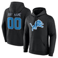 My Store Custom D.Lions Black Pullover Hoodies Limited Any Name & Numbers Stitched Jerseys