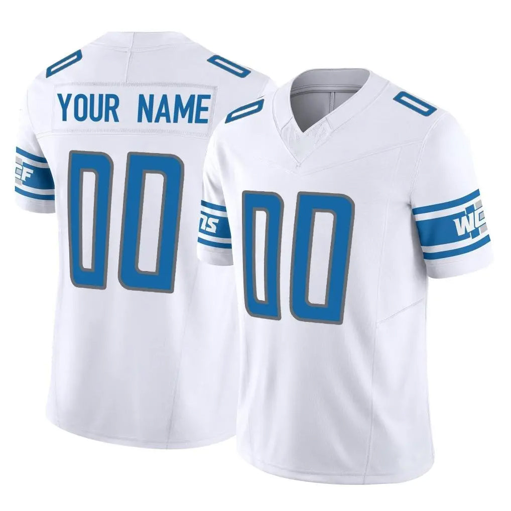 My Store Custom D.Lions White Vapor F.U.S.E. Limited Home Game Any Name & Numbers Stitched Jerseys