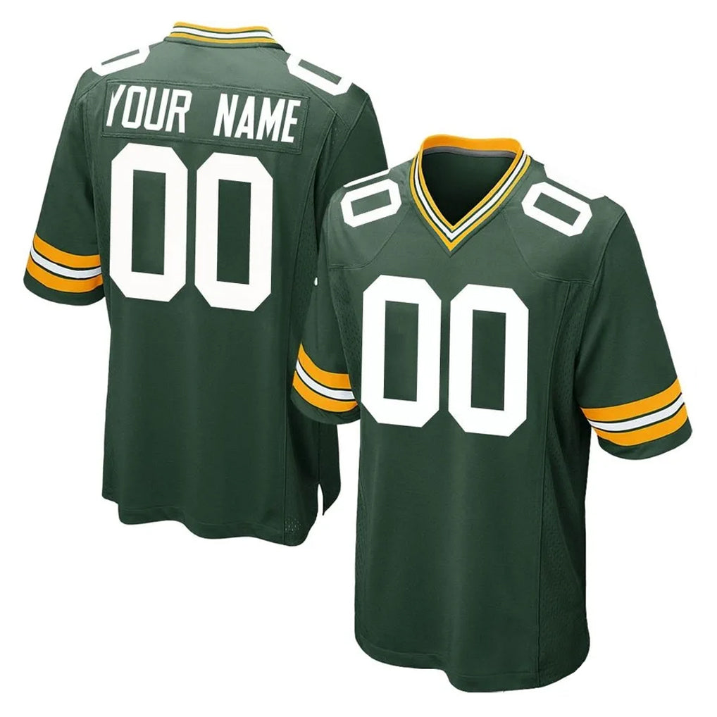 My Store Custom GB.Packers Green Home Game Any Name & Numbers Stitched Jerseys