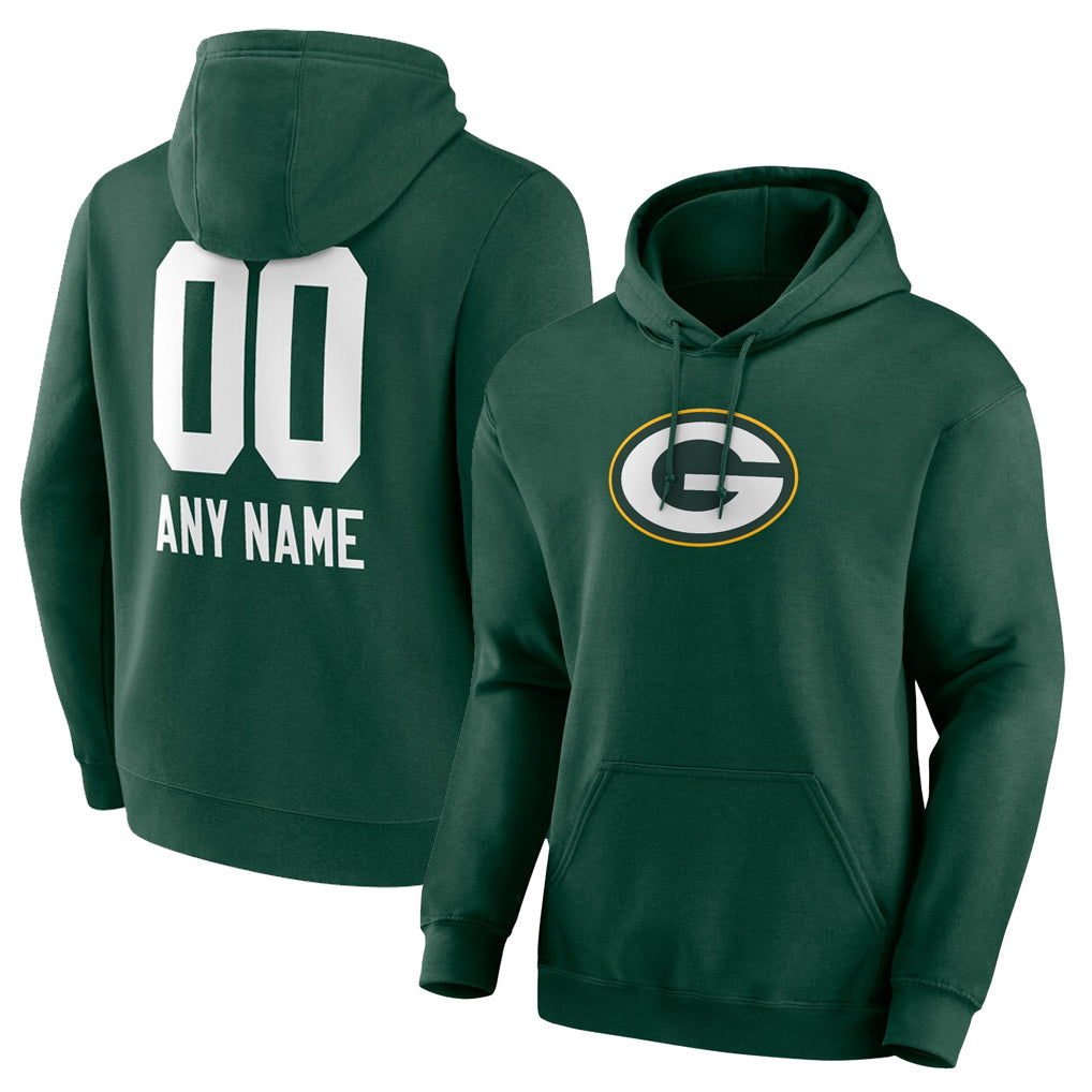 My Store Custom GB.Packers Green Logo Pullover Hoodies Limited Game Any Name & Numbers Stitched Jerseys