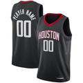 My Store Custom H.Rockets Black Swingman Stitched Jerseys- Statement Edition