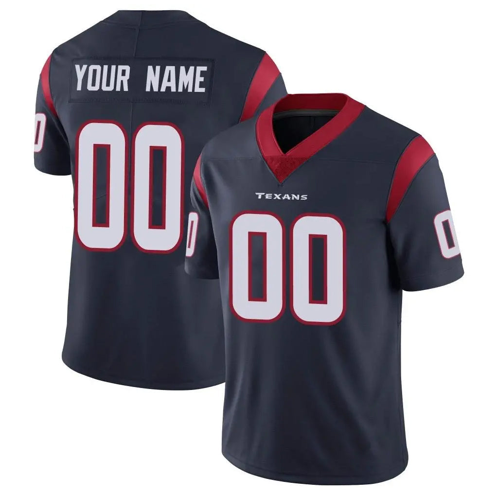 My Store Custom H.Texans Navy Limited Vapor Untouchable Home Game Any Name & Numbers Stitched Jerseys