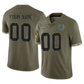 My Store Custom IN.Colts Olive Salute To Service Limited Any Name & Numbers Stitched Jerseys