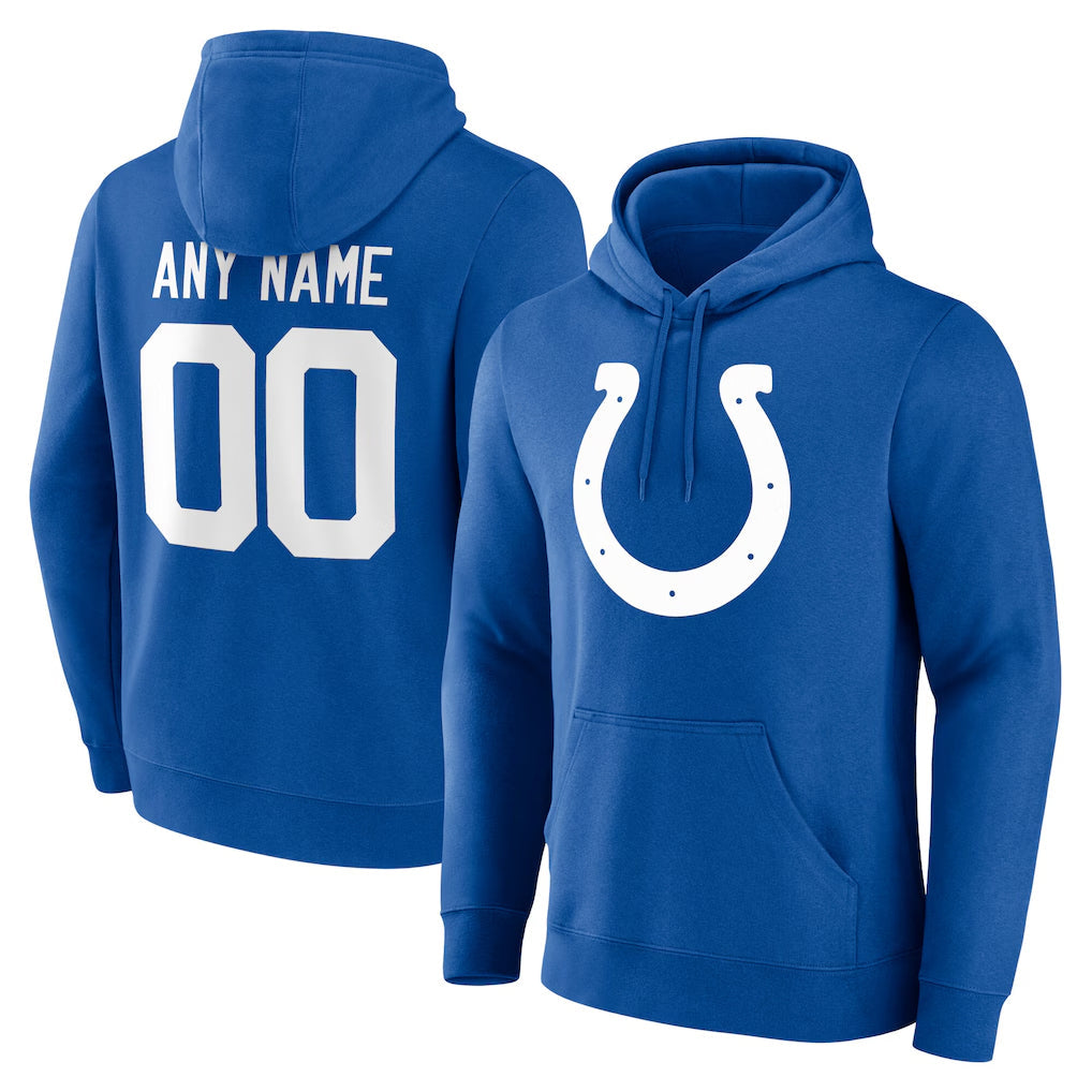 My Store Custom IN.Colts Royal Pullover Hoodie Limited Any Name & Numbers Stitched Jerseys
