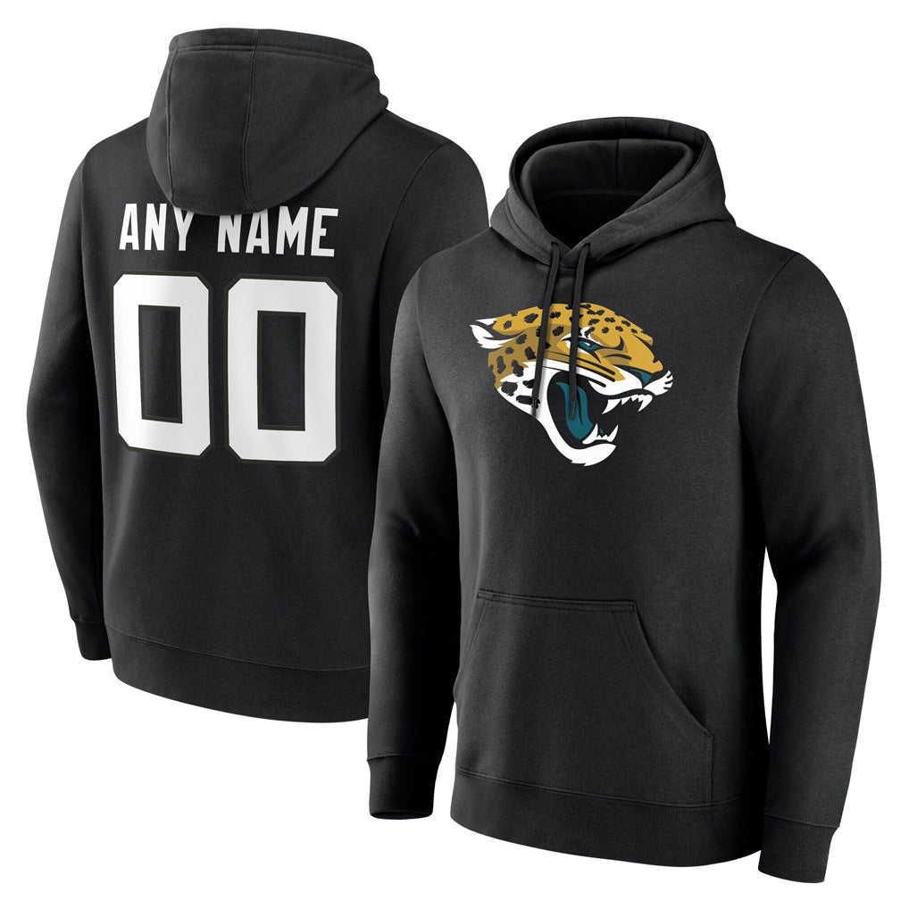 My Store Custom J.Jaguars Black Pullover Hoodies Limited Any Name & Numbers Stitched Jerseys