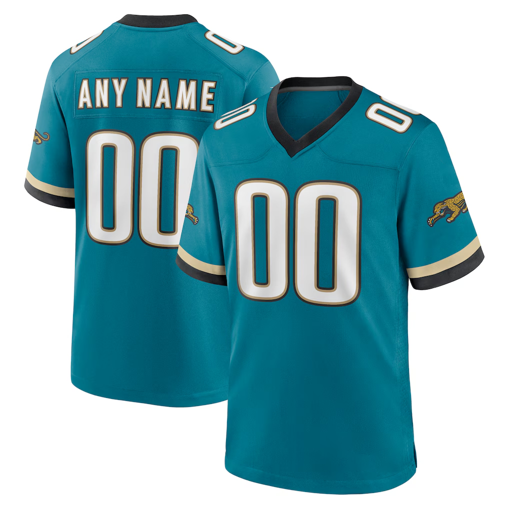 My Store Custom J.Jaguars Teal Prowler Throwback Stitched Jerseys