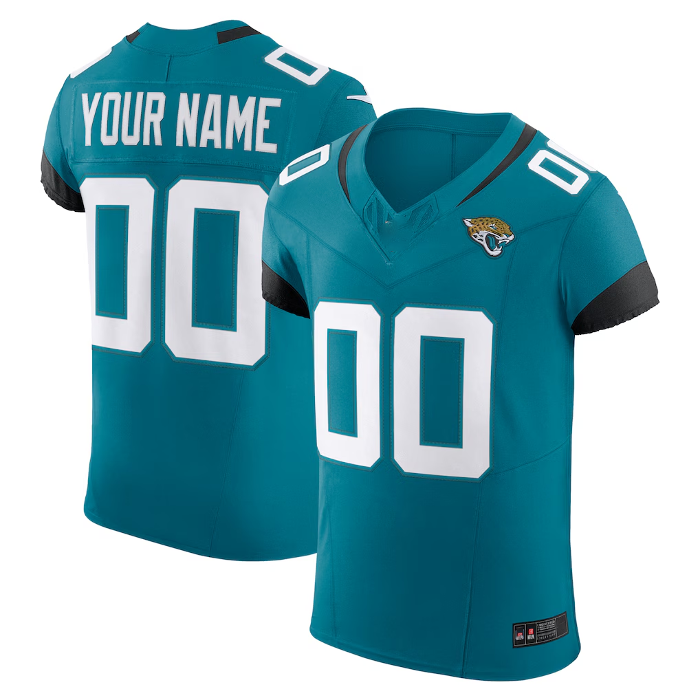 My Store Custom J.Jaguars Teal Vapor F.U.S.E. Elite Stitched Jerseys