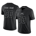 My Store Custom LA.Chargers Black Reflective Limited Game Any Name & Numbers Stitched Jerseys