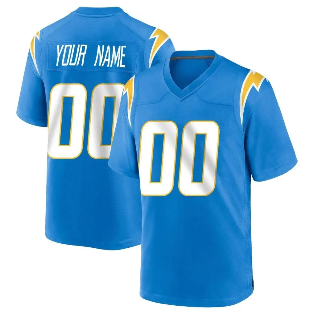 My Store Custom LA.Chargers Blue Home Game Any Name & Numbers Stitched Jerseys