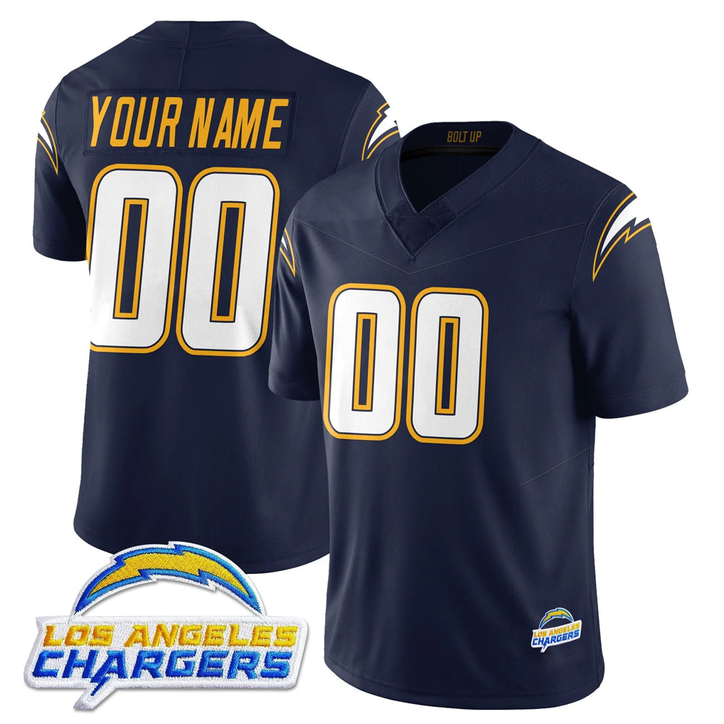 My Store Custom LA.Chargers Navy Elite Limited Home Game Any Name & Numbers Stitched Jerseys