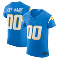 My Store Custom LA.Chargers Powder Blue Vapor F.U.S.E. Elite Stitched Jerseys