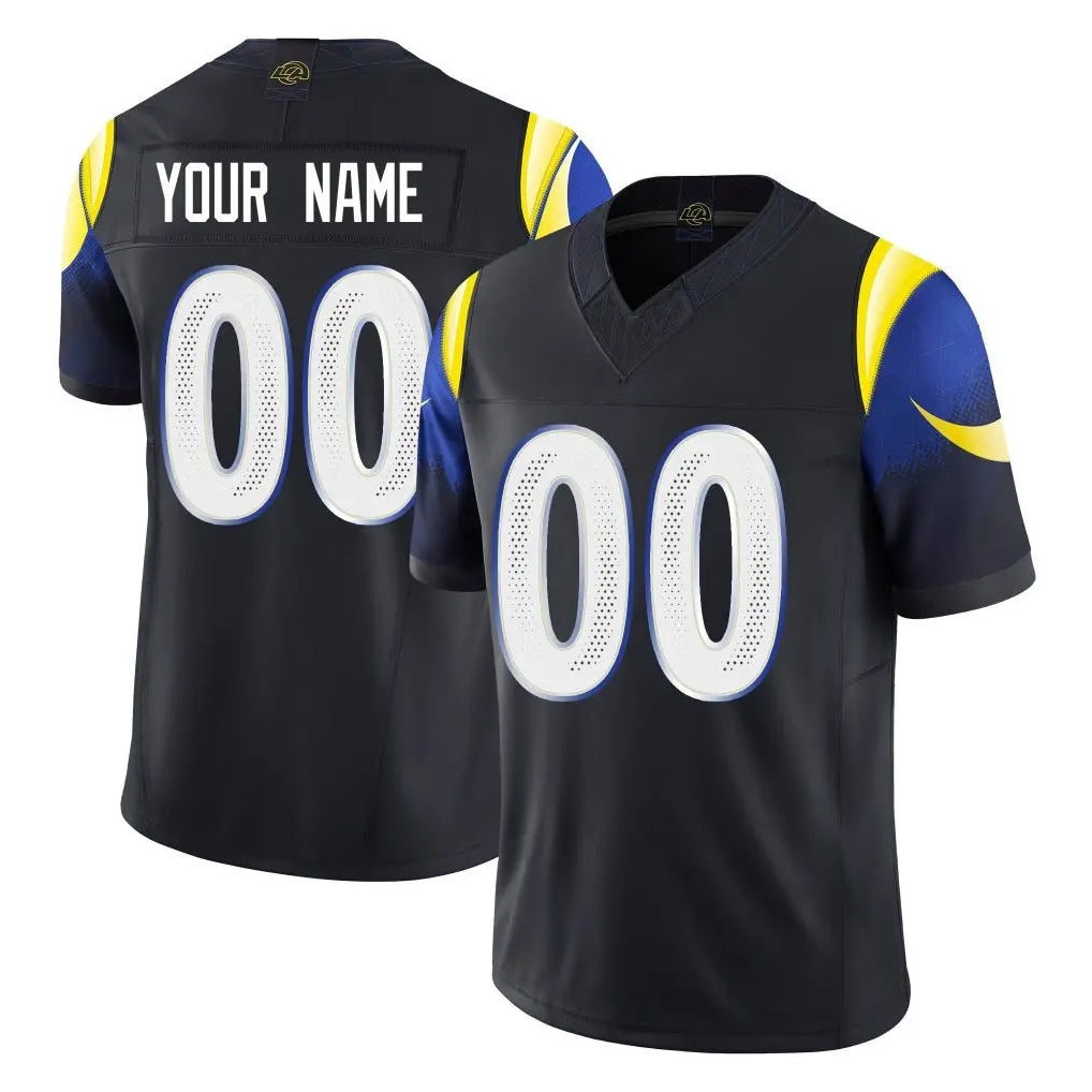 My Store Custom LA.Rams Black Midnight Rivalries Collection Limited Home Game Any Name & Numbers Stitched Jerseys