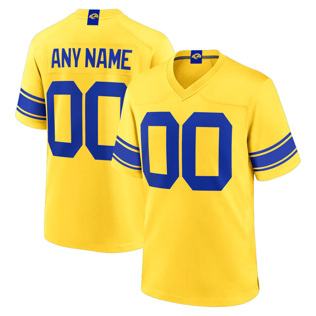 My Store Custom LA.Rams Gold Classic Sol Home Game Any Name & Numbers Stitched Jerseys