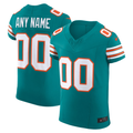 My Store Custom M.Dolphins Aqua Alternate Vapor F.U.S.E. Elite Stitched Jerseys