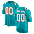 My Store Custom M.Dolphins Aqua Game Stitched Jerseys