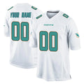 My Store Custom M.Dolphins White Home Game Any Name & Numbers Stitched Jerseys