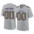 My Store Custom M.Vikings Gray Atmosphere Fashion Home Game Any Name & Numbers Stitched Jerseys