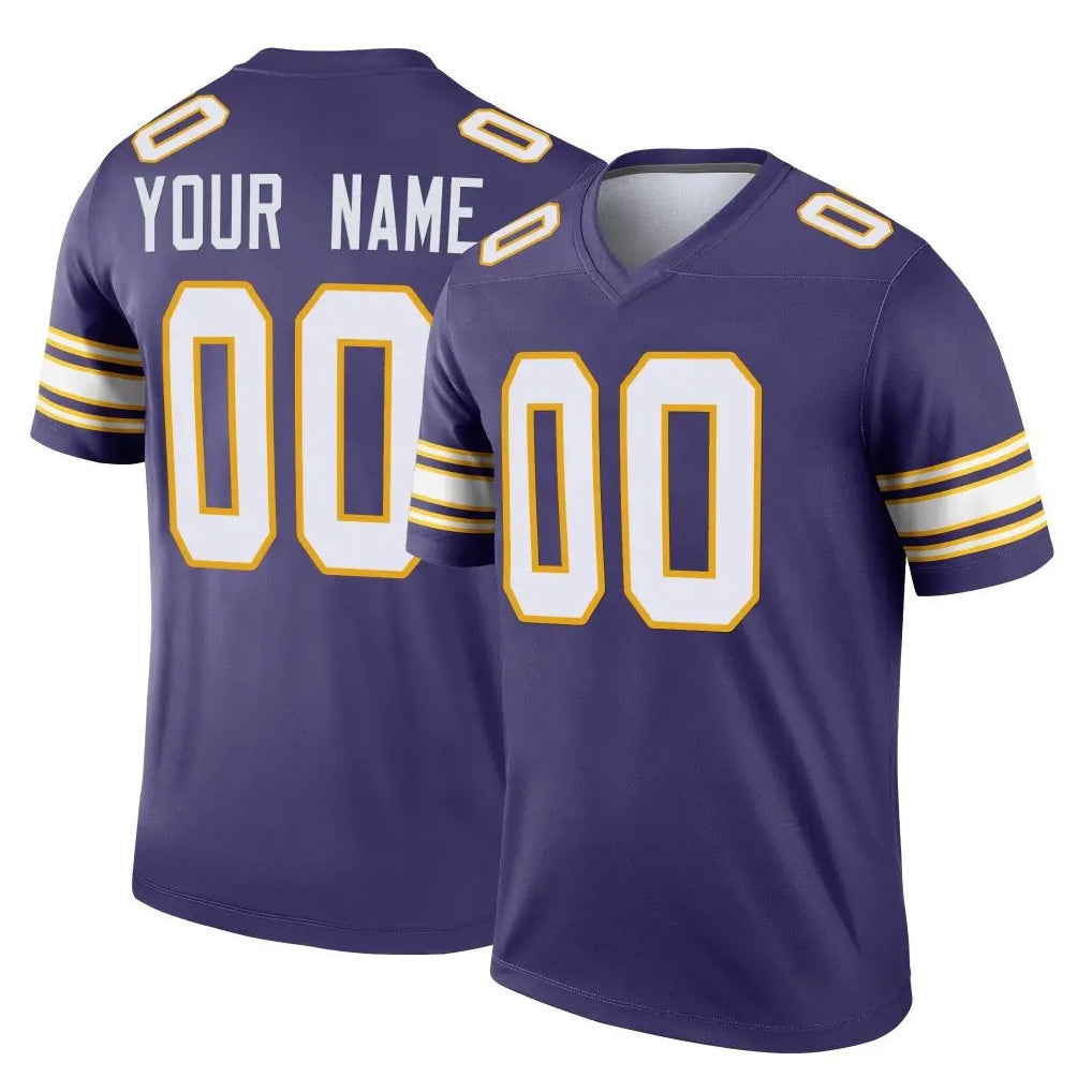 My Store Custom M.Vikings Purple Limited Classic Home Game Any Name & Numbers Stitched Jerseys