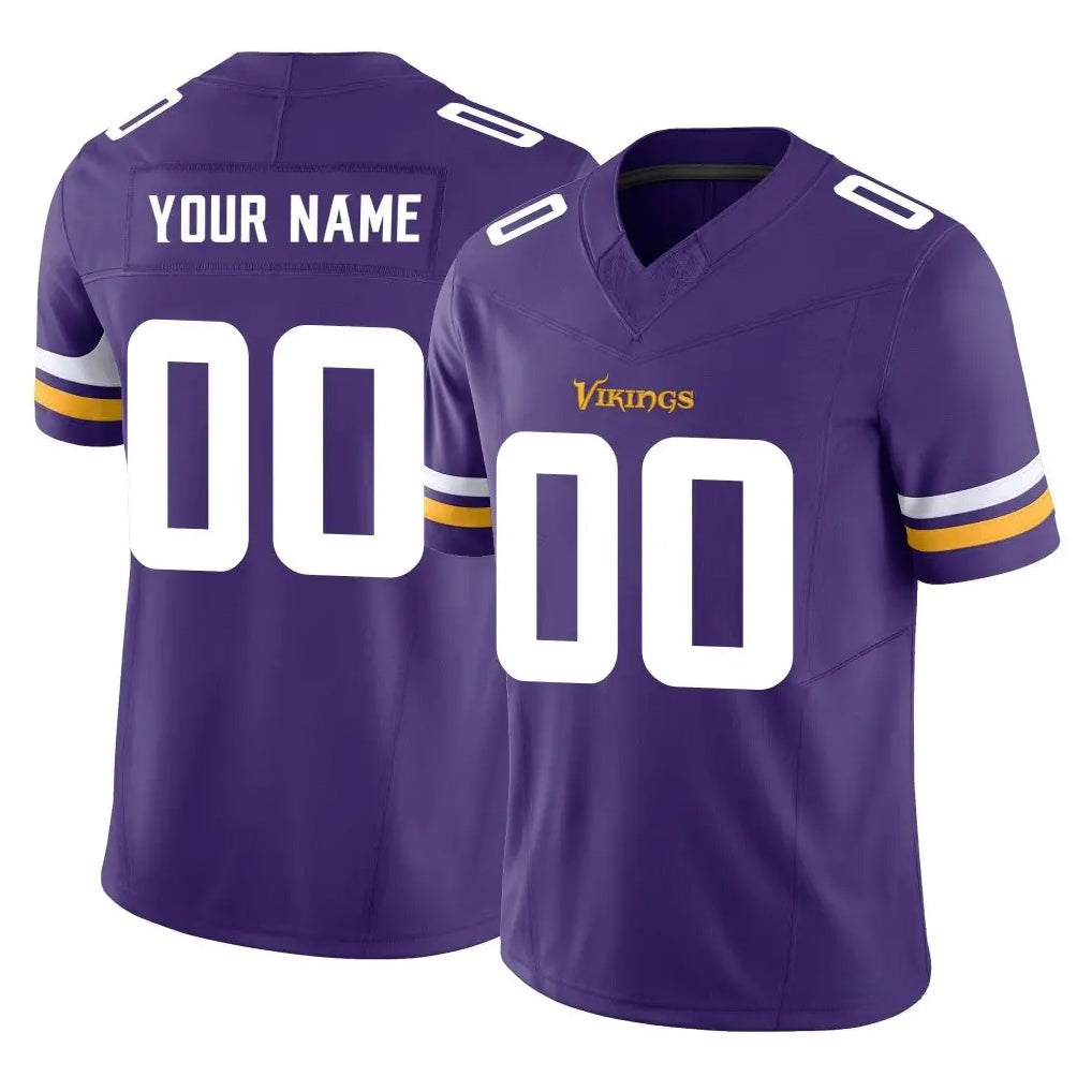 My Store Custom M.Vikings Purple Limited Vapor F.U.S.E. Home Game Any Name & Numbers Stitched Jerseys