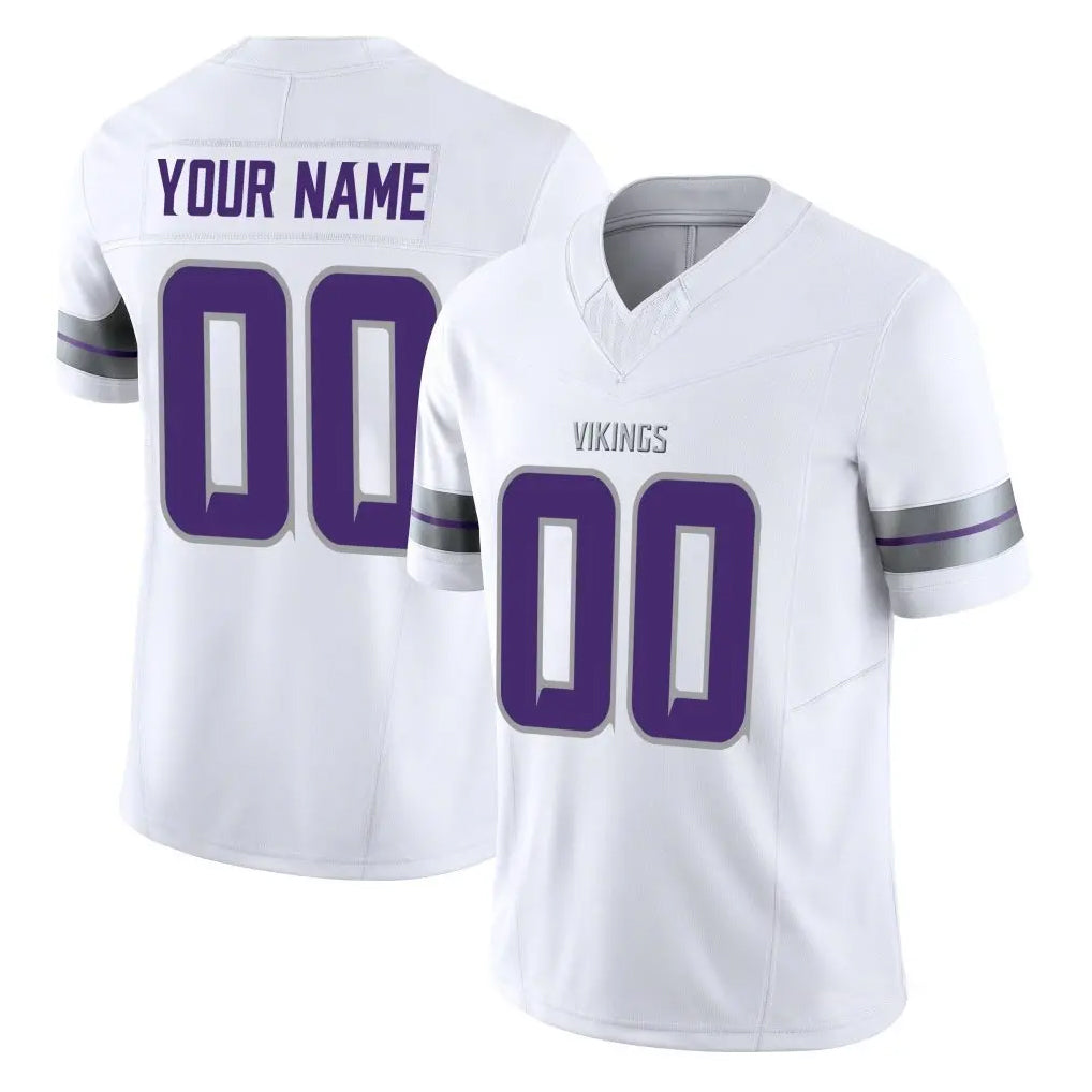 My Store Custom M.Vikings White Limited Alternate Vapor F.U.S.E. Home Game Any Name & Numbers Stitched Jerseys