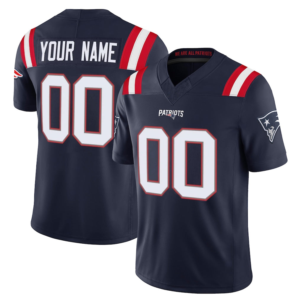 My Store Custom NE.Patriots Navy Limited Vapor F.U.S.E. Home Game Any Name & Numbers Stitched Jerseys