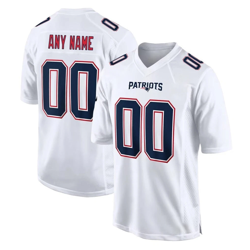 My Store Custom NE.Patriots White Fashion Limited Home Game Any Name & Numbers Stitched Jerseys