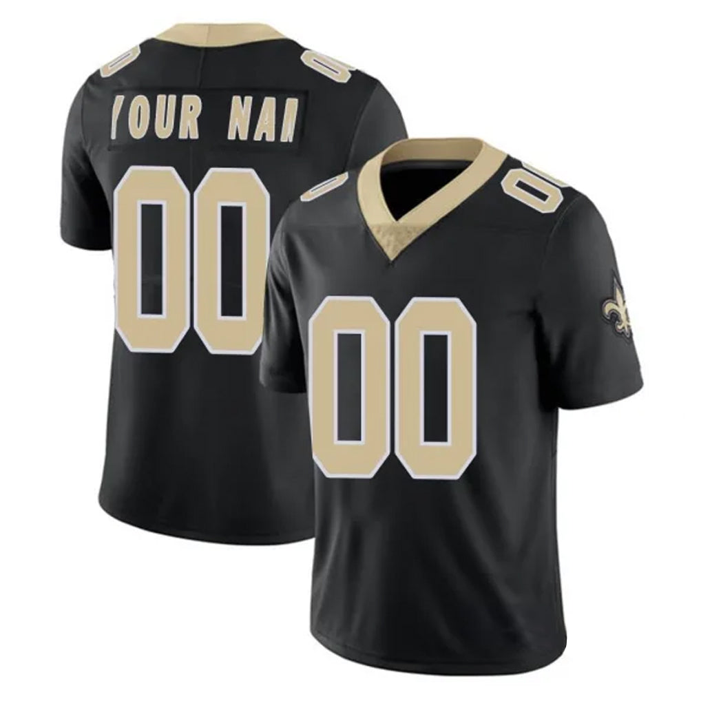 My Store Custom NO.Saints Black Limited Reflective Home Game Any Name & Numbers Stitched Jerseys