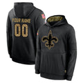 My Store Custom NO.Saints Black Salute to Service Hoodies Limited Game Any Name & Numbers Stitched Jerseys
