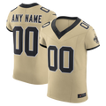 My Store Custom NO.Saints Gold Alternate Vapor F.U.S.E. Elite Stitched Jerseys