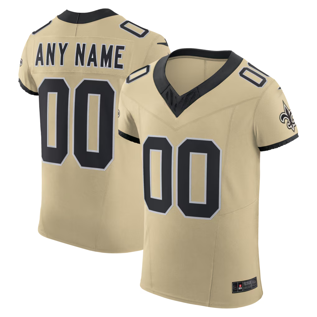My Store Custom NO.Saints Gold Alternate Vapor F.U.S.E. Elite Stitched Jerseys