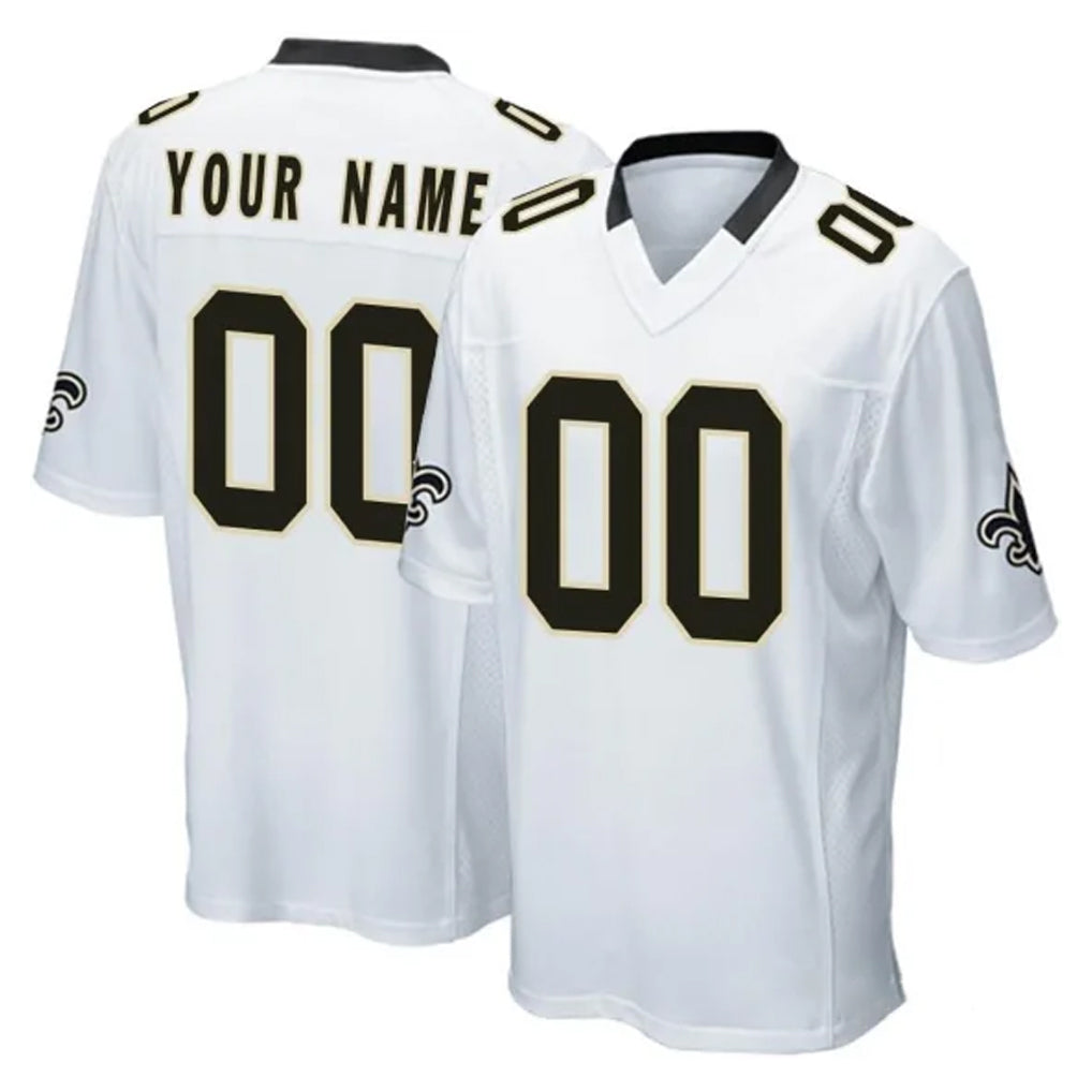 My Store Custom NO.Saints White Home Game Any Name & Numbers Stitched Jerseys