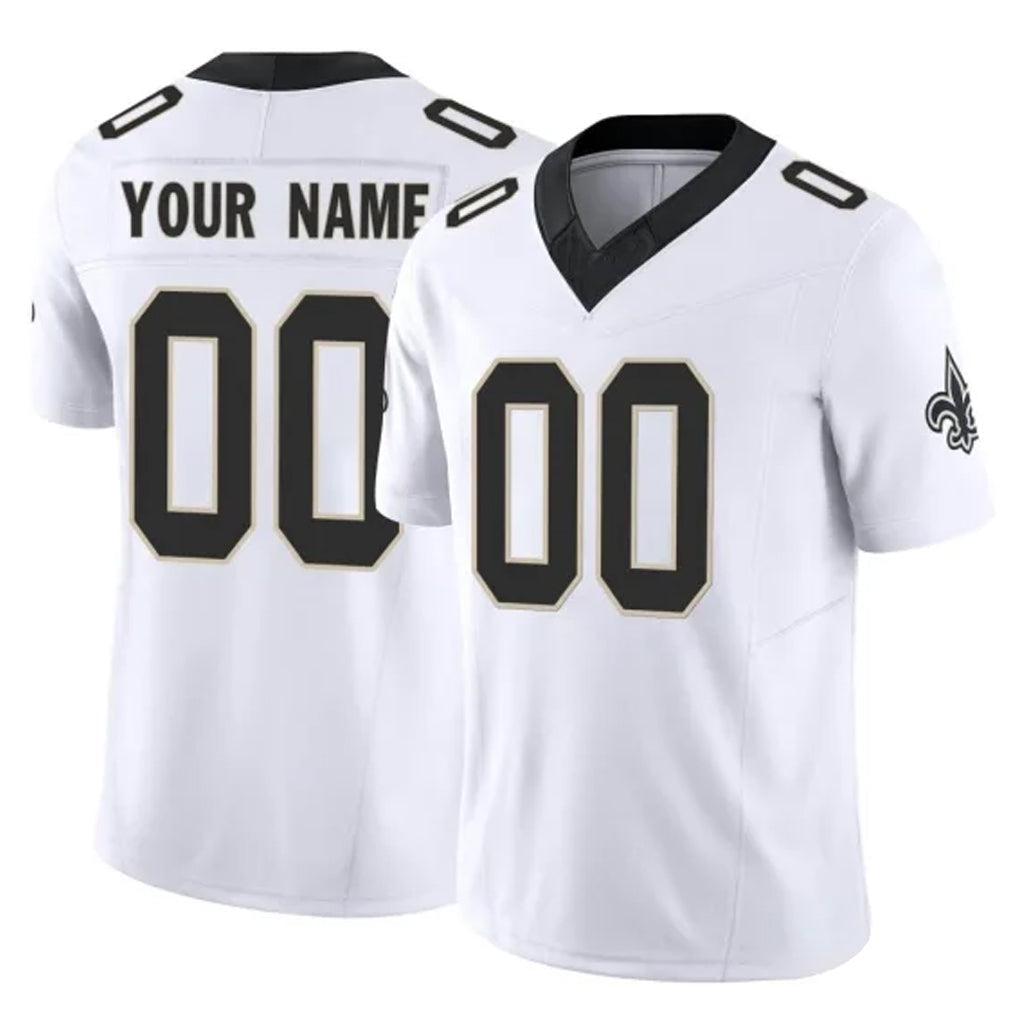My Store Custom NO.Saints White Limited Vapor F.U.S.E. Home Game Any Name & Numbers Stitched Jerseys