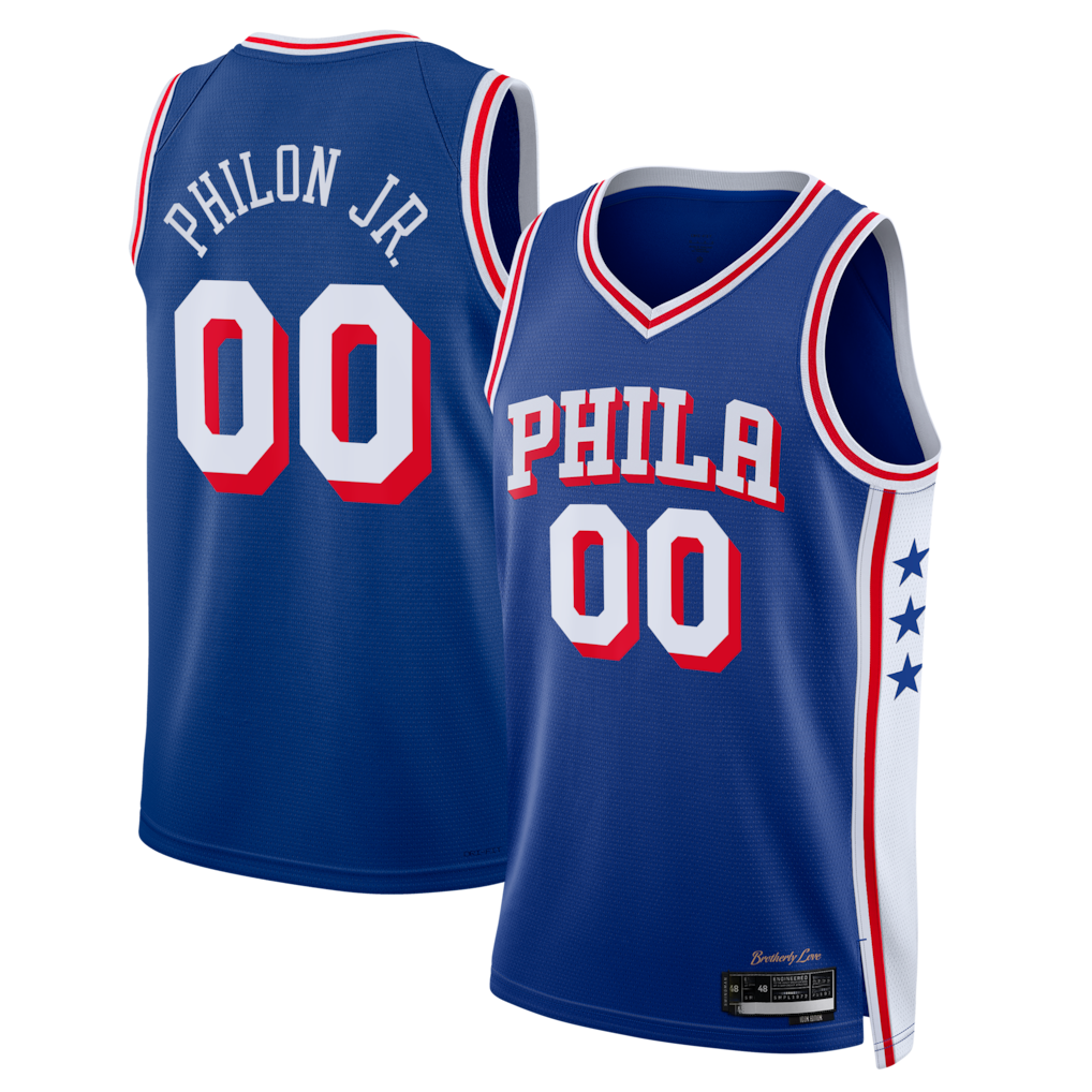 My Store Custom P.76ers Labaron Philon Jr. Royal Swingman Jerseys - Icon Edition