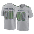 My Store Custom S.Seahawks Gray Atmosphere Fashion Home Game Any Name & Numbers Stitched Jerseys