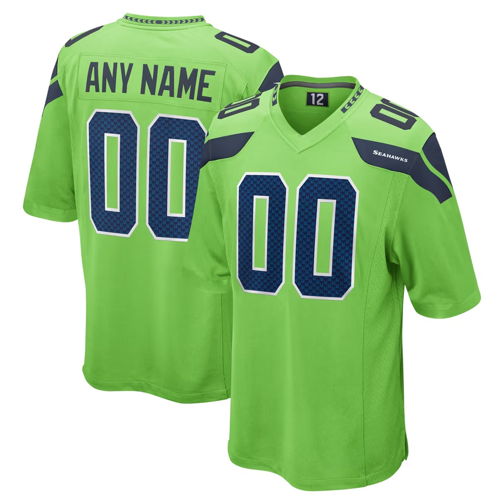 My Store Custom S.Seahawks Green Home Game Any Name & Numbers Stitched Jerseys