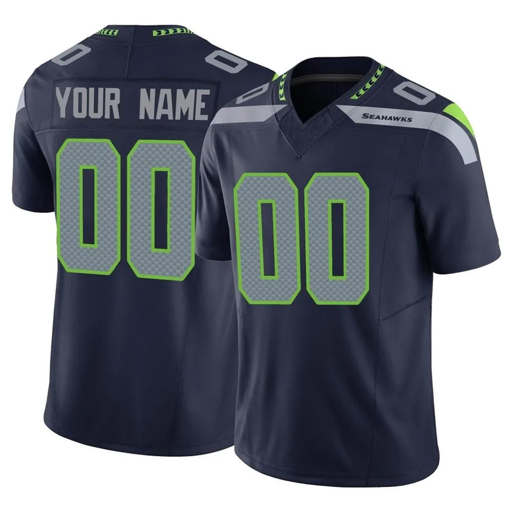 My Store Custom S.Seahawks Navy Limited Vapor F.U.S.E. Home Game Any Name & Numbers Stitched Jerseys