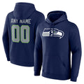 My Store Custom S.Seahawks Navy Pullover Hoodies Game Any Name & Numbers Stitched Jerseys