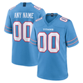 My Store Custom T.Titans Light Blue Game Stitched Jerseys