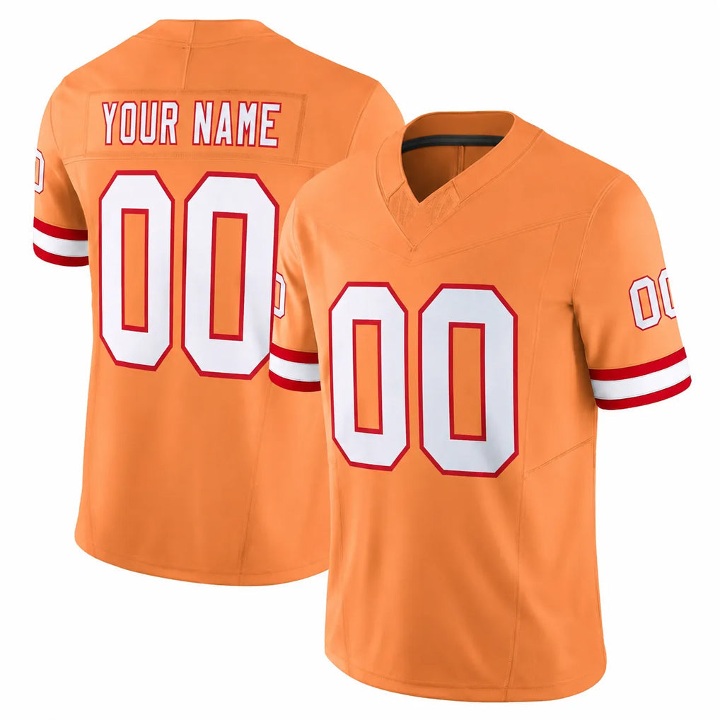 My Store Custom TB.Buccaneers Orange Limited Vapor F.U.S.E. Home Game Any Name & Numbers Stitched Jerseys