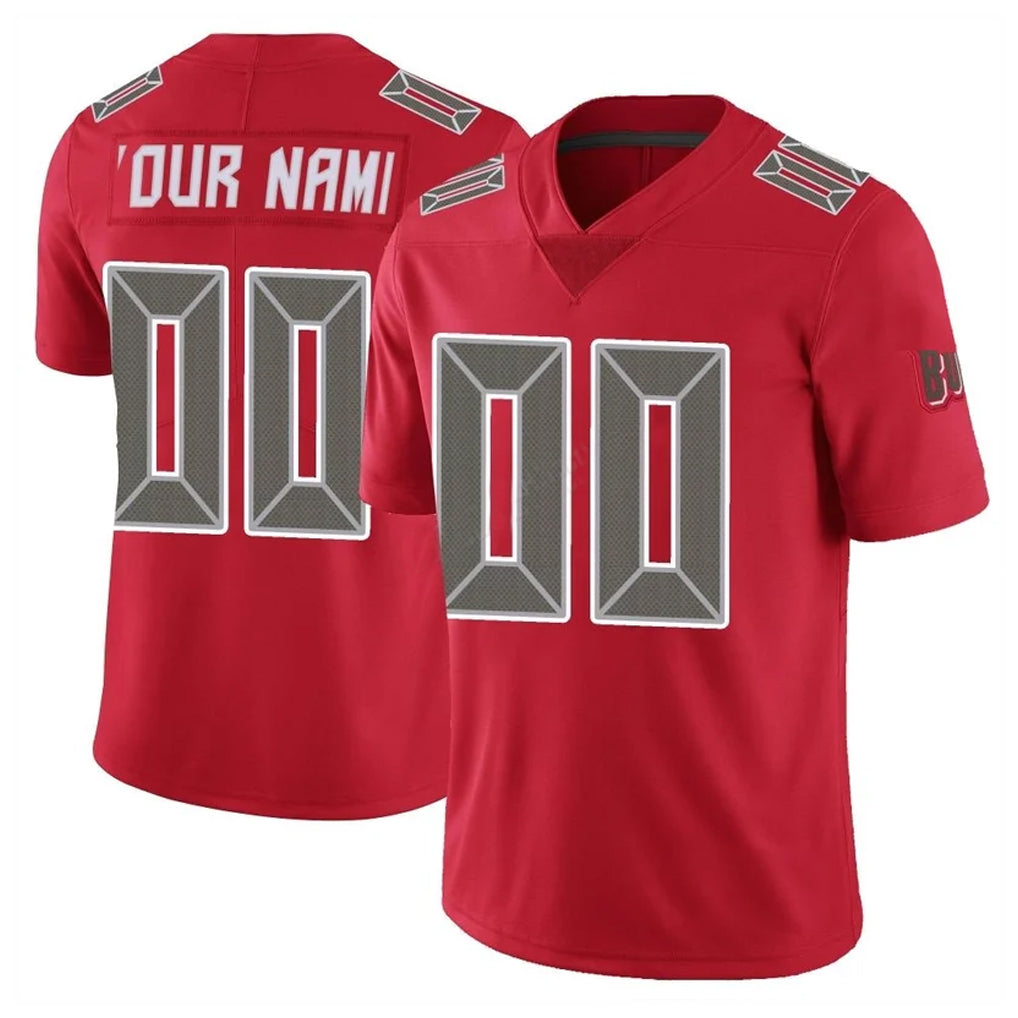 My Store Custom TB.Buccaneers Red Limited Color Rush Home Game Any Name & Numbers Stitched Jerseys