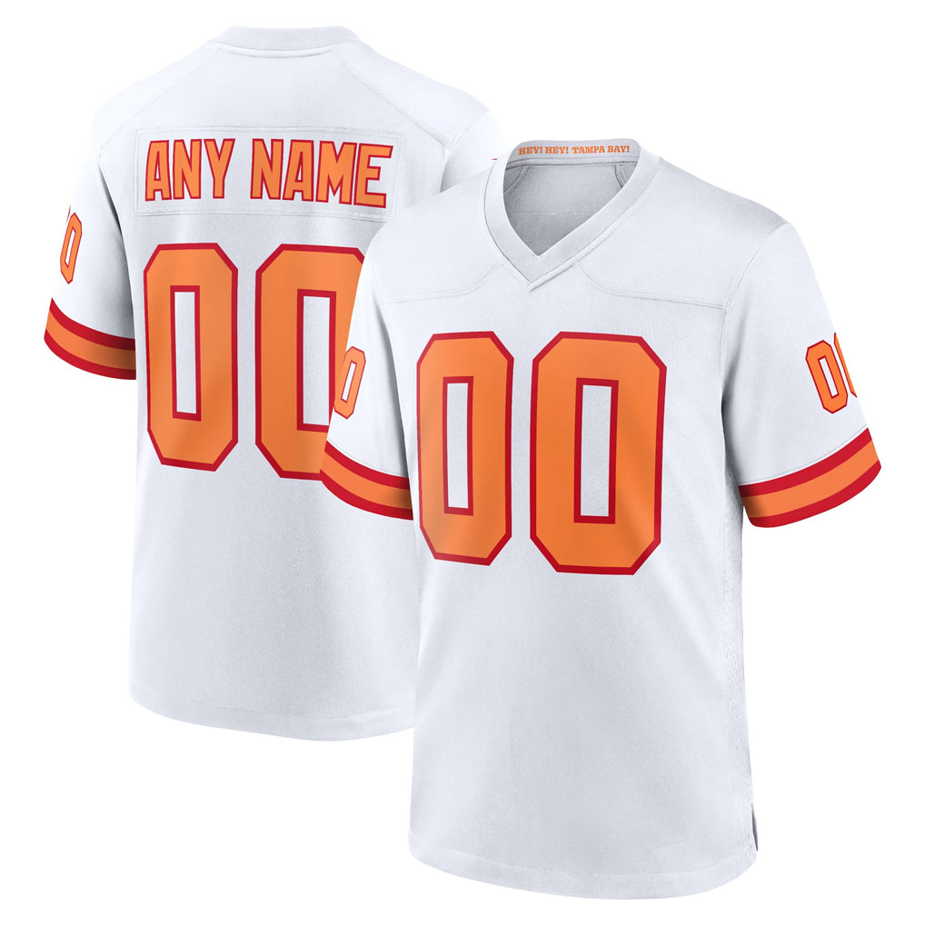 My Store Custom TB.Buccaneers White '76 Home Game Any Name & Numbers Stitched Jerseys