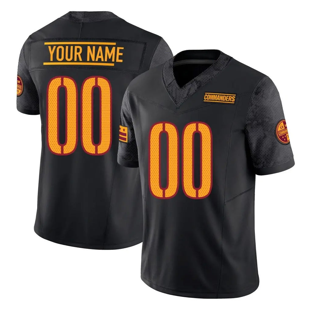 My Store Custom W.Commanders Black Limited Vapor F.U.S.E. Home Game Any Name & Numbers Stitched Jerseys