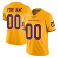 My Store Custom W.Commanders Gold Limited Color Rush Home Game Any Name & Numbers Stitched Jerseys