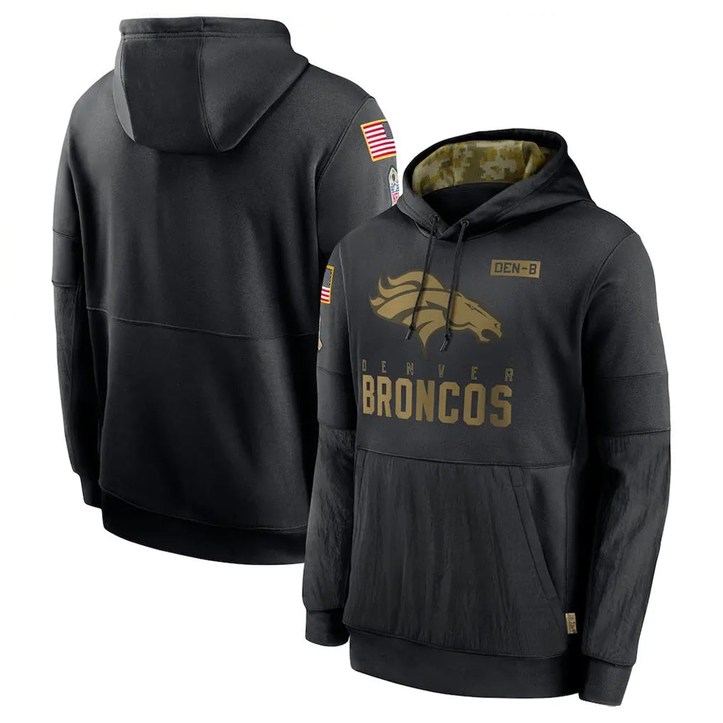 My Store D.Broncos Black Salute to Service Pullover Hoodies Limited Blank Player Stitched Jerseys